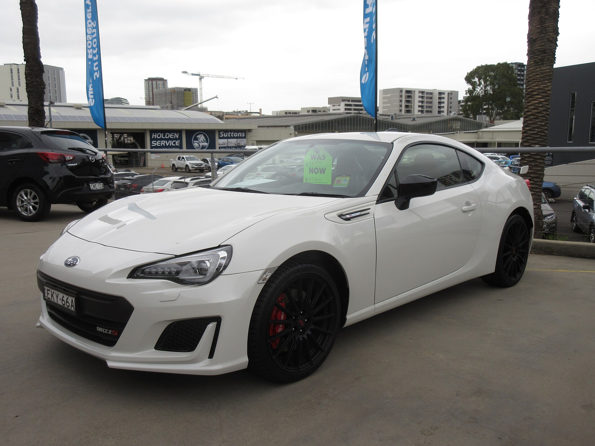 Subaru BRZ după reparație — imagine demonstrativă