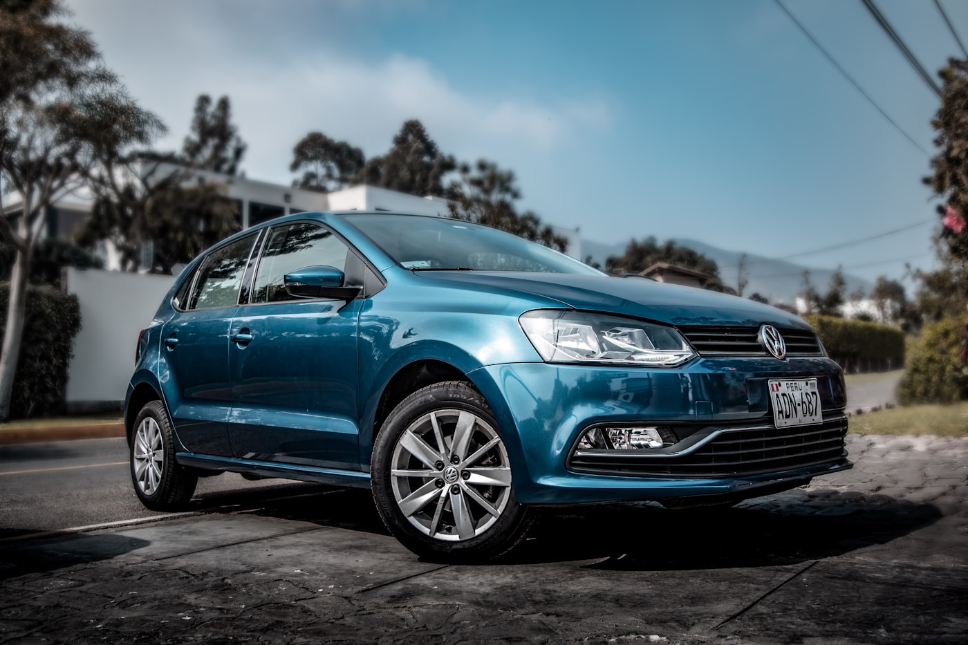 Volkswagen Polo după vopsire — imagine demonstrativă